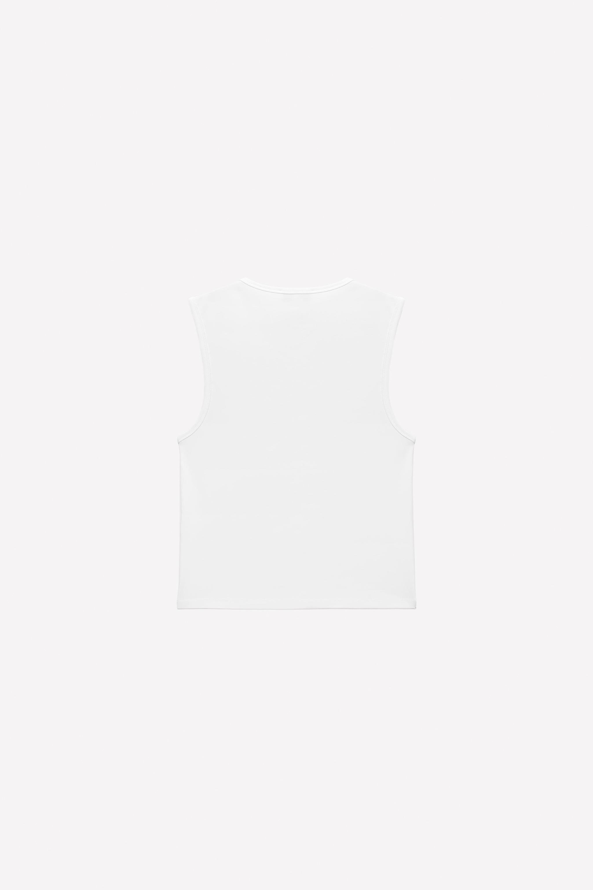 RHINESTONE LOGO TANK TOP LUDOVIC DE SAINT SERNIN x ZARA